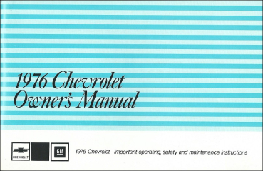 1976 Chevrolet Full-Size - Betriebsanleitung (englisch)