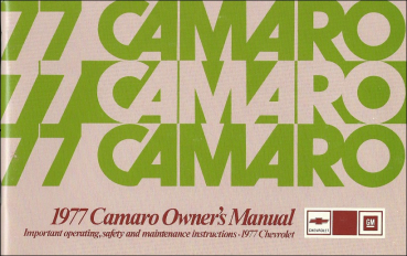 1977 Chevrolet Camaro - Owners Manual (English)