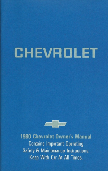 1980 Chevrolet Full-Size - Betriebsanleitung (englisch)