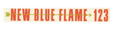 Ventildeckel-Decals für 1955-57 Chevrolet - Blue Flame