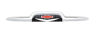 Hauben-Emblem für 1956 Chevrolet Pickup - Chrom/Red Bow Tie