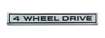 Kotflügel-Embleme für 1968-72 Chevrolet/GMC Modelle - 4 WHEEL DRIVE