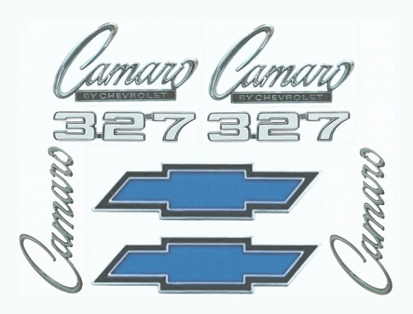 Emblem Kit for 1969 Camaro 327 Standard Models