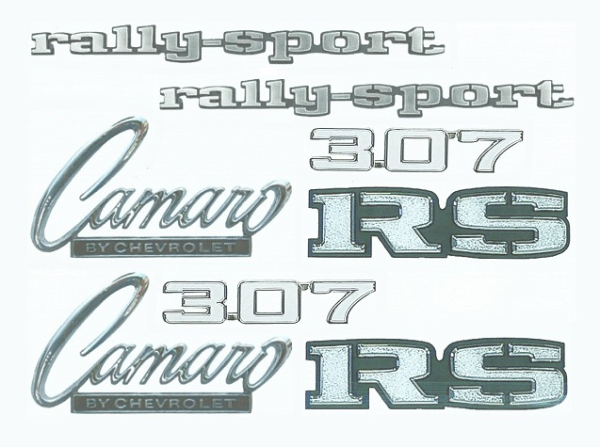 Emblem Kit for 1969 Camaro 307 Rally Sport