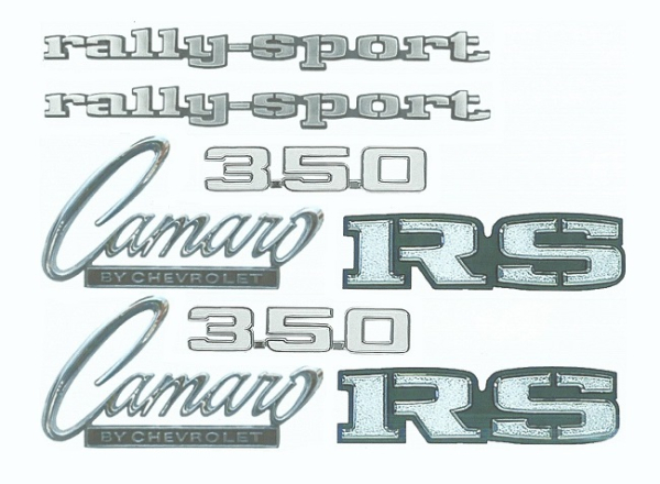 Emblem-Kit für 1969 Camaro 350 Rally Sport