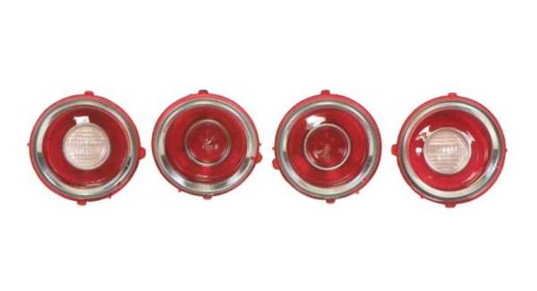 Tail Lamp Lenses for 1971-73 Chevrolet Camaro Rally Sport Models - Set