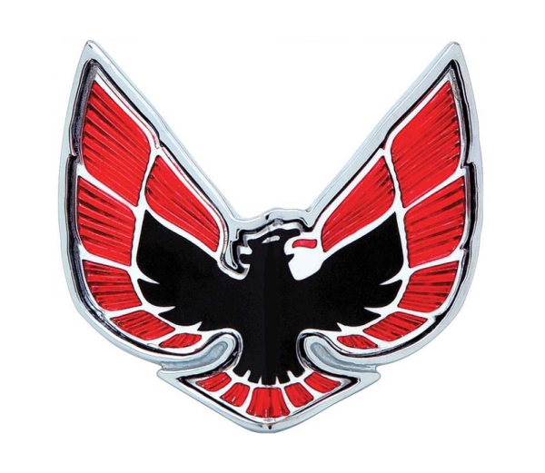 Front-Emblem für 1970-71 Pontiac Firebird - Bird Logo rot