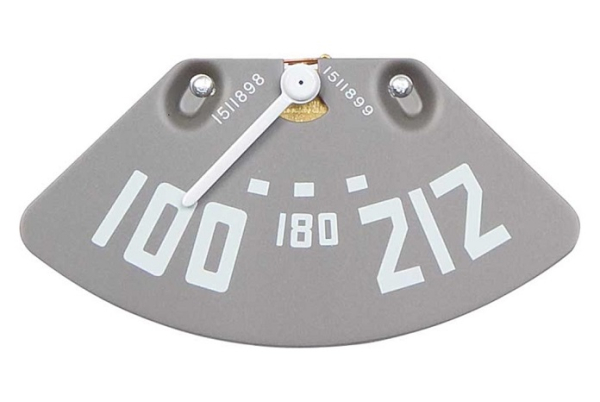 Temperature Gauge for 1950-53 Chevrolet/1952-53 GMC Pickup - White Needle/8 Cylinder/212 Degree