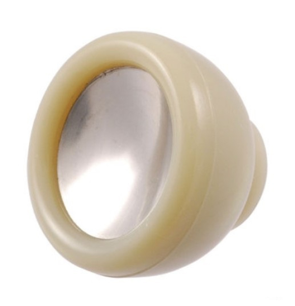 Interior Light Knob for 1950 Ford Cars - ivory/stainless steel