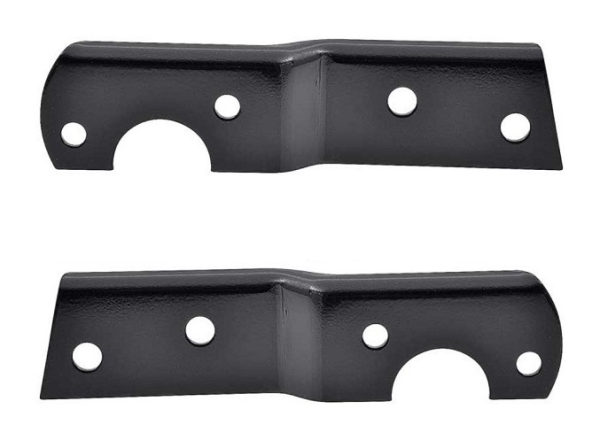 Tail Light Brackets for 1955 (2nd Series) and 1956-66 Chevrolet/GMC Stepside Pickup - Black/Pair