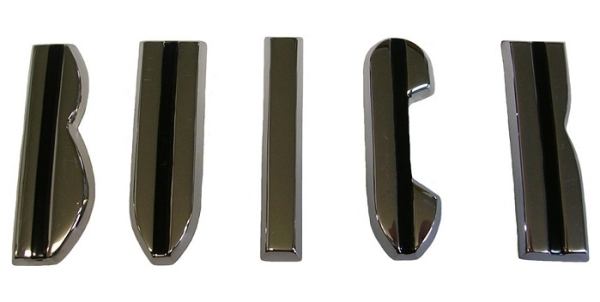 Hauben-Buchstaben-Set für 1955 Buick - B-U-I-C-K