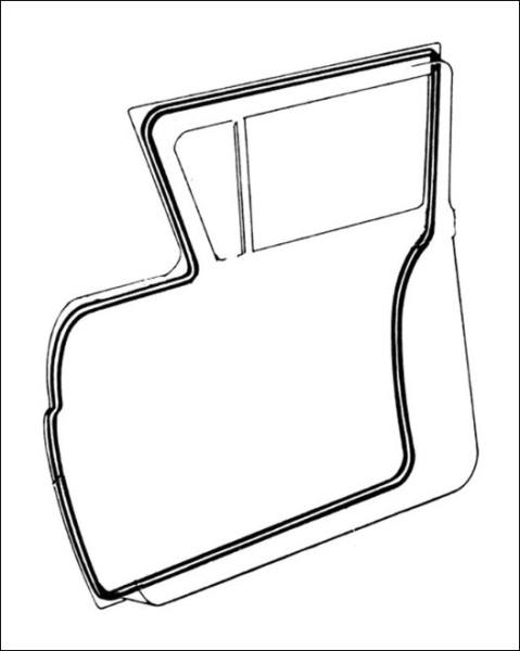 Tür-Dichtungen für 1957-58 Ford Ranchero - Paar