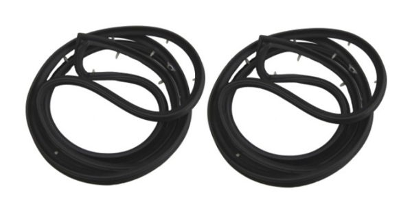 Rear Door Weatherstrip for 1958 Oldsmobile Dynamic 88, Super 88 and 98 4-Door Sedan - Pair