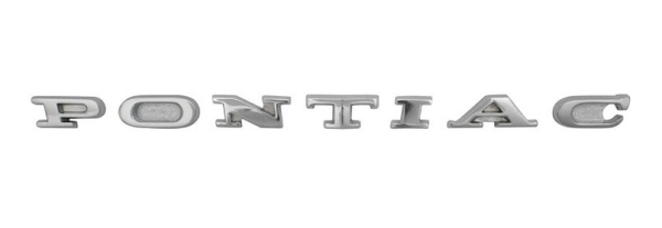 Hauben-Emblem für 1960 Pontiac Catalina - Buchstaben "PONTIAC"