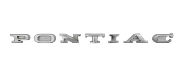 Tail Panel Emblem for 1960 Pontiac Catalina - Letters "PONTIAC"
