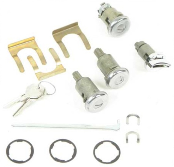 Lock Set -D2- for 1961-64 Chevrolet Full Size models