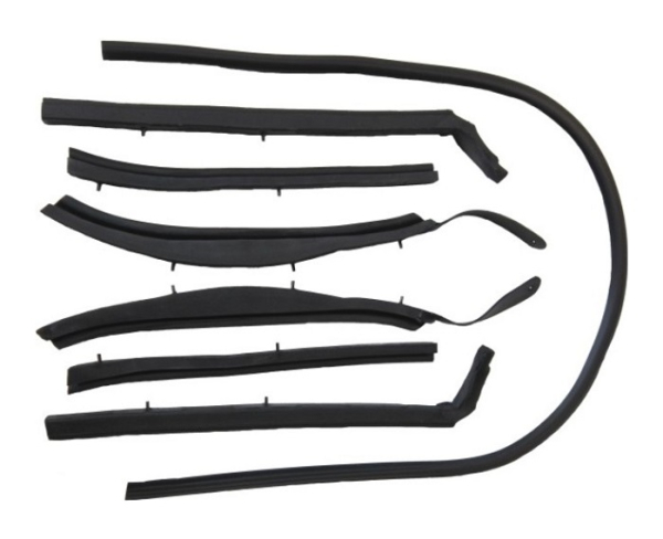 Convertible Top Weatherstrip Kit for 1962-63 Oldsmobile F85 and Cutlass Convertible - 7-Piece