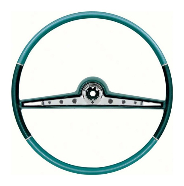 Lenkrad mit Hupenbalken für 1962 Chevrolet Impala - Zweifarbig Blau / 17"