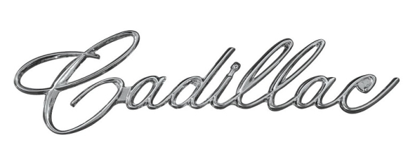Glove Box Emblem for 1963-65 Cadillac - Script Cadillac