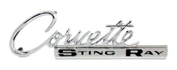 Heck-Emblem für 1963-65 Chevrolet Corvette - Corvette STING RAY
