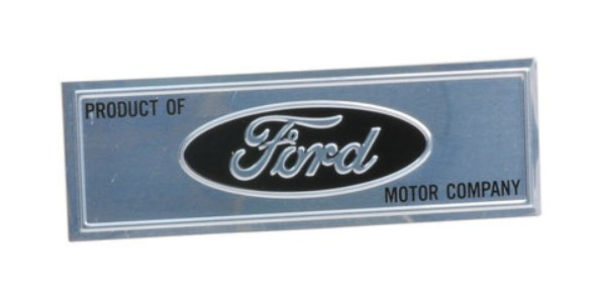 Door Sill Plate Emblems for 1960-66 Ford Falcon with Adhesive Back - Pair