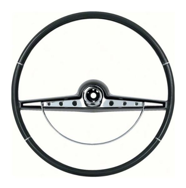 Steering Wheel with Horn Ring for 1963 Chevrolet Impala - Black