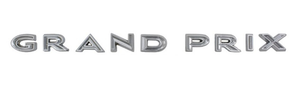Kotflügel-Emblem für 1963 Pontiac Grand Prix - Buchstaben "GRAND PRIX"