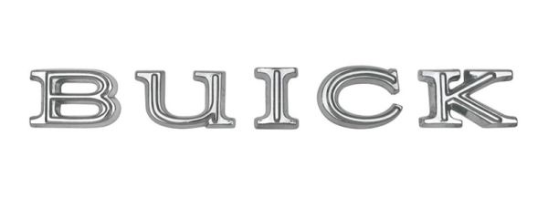 Hauben-Emblem für 1964-65 Buick Skylark - Buchstaben "BUICK"