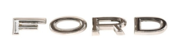 Heck-Emblem für 1964 Ford Galaxie - Buchstaben-Set FORD