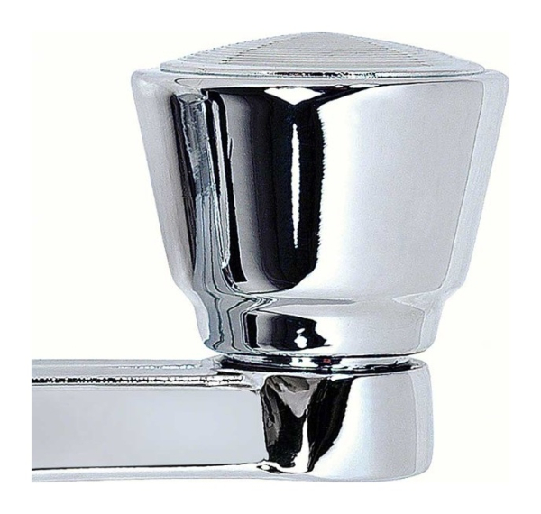 Vent Window Crank Handle for 1965-66 Chevrolet Impala and Caprice - Convex Chrome Knob