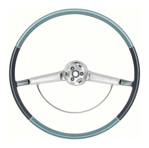 Steering Wheel with Horn Ring for 1965-66 Chevrolet Impala - Two Tone Blue