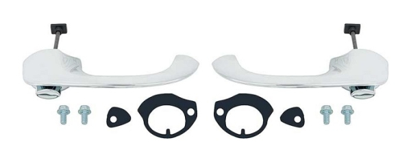 Outer Door Handles for 1965-68 Chevrolet Impala 4 Door Station Wagon - Rear / Pair