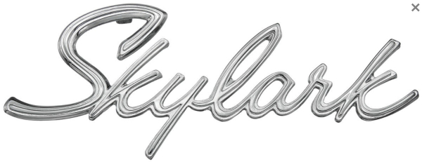 Heck-Emblem für 1965 Buick Skylark - Schriftzug "Skylark"