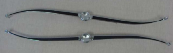 Roofside Landau Bars for 1965 Ford Thunderbird - Black