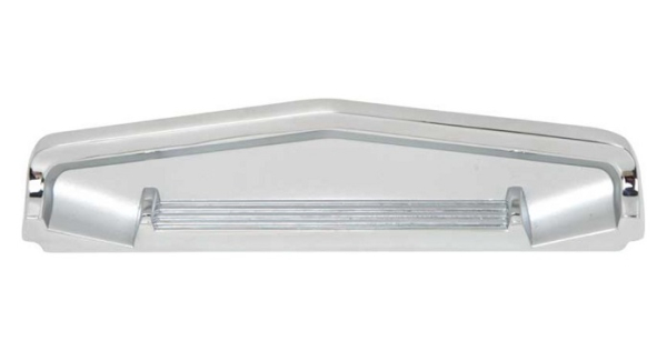 Chrome Console Box Top Rear Trim for 1966-68 Dodge B-Body Models