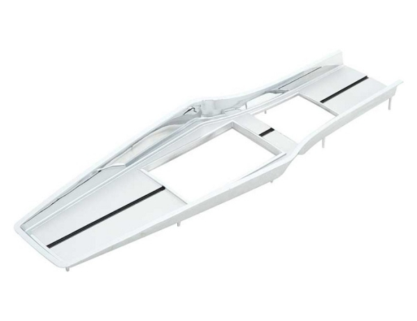Chrome Console Top Plate for 1966-69 Plymouth A-Body Models with Manual Transmission