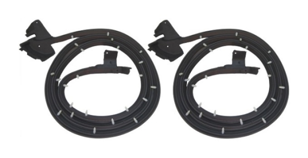 Door Weatherstrips for 1967-68 Oldsmobile 88/98 2-Door Hardtop and Convertible - Pair