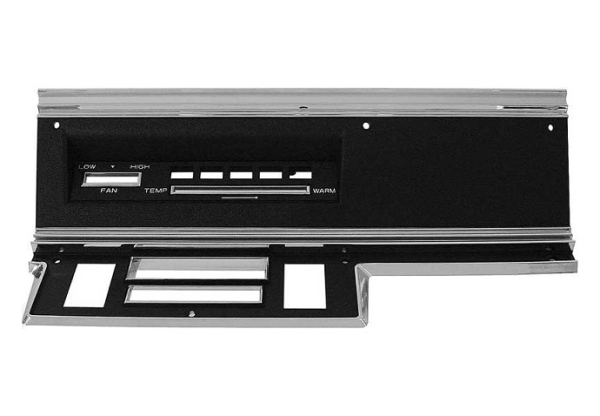 Radio/AC-Heater Control Bezel for 1967-69 Dodge Dart Models with AC
