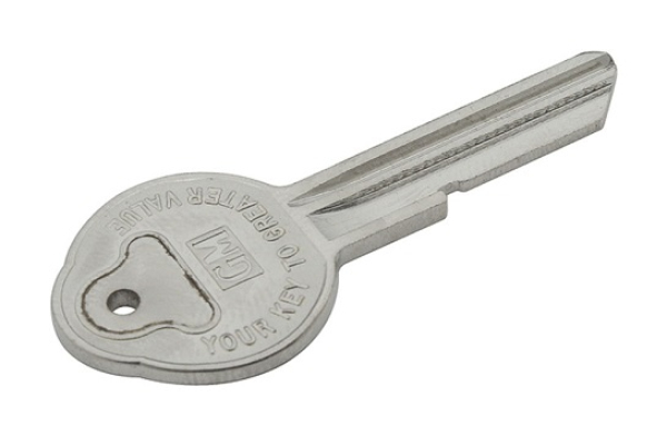 Trunk and Glove Box Key Blank for 1967 Buick - B