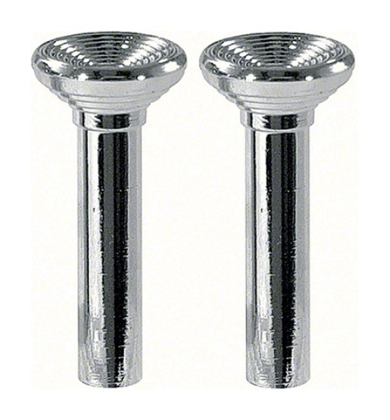 Door Lock Knobs -Chrome- for 1967 Chevrolet Full-Size Models - Pair