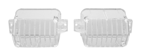 Park/Turn Light Lenses -Clear- for 1967 Oldsmobile F-85/Cutlass/442 - Pair