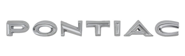 Tail Panel Emblem for 1967 Pontiac Catalina - Letters "PONTIAC"