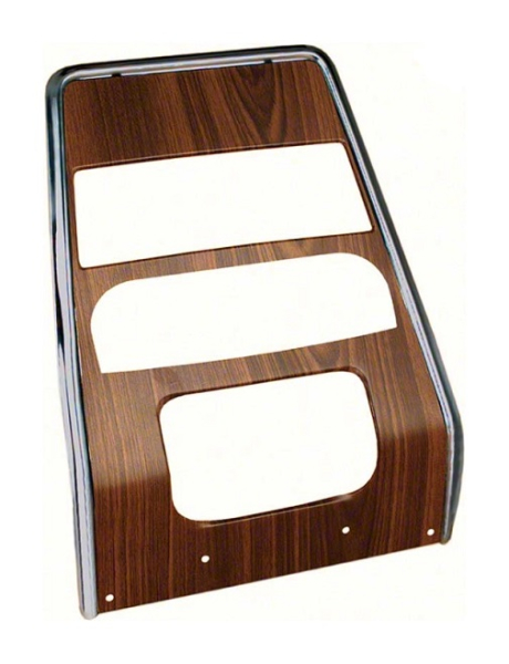 Center Dash Panel for 1968 Chevrolet Camaro without AC - Walnut Woodgrain