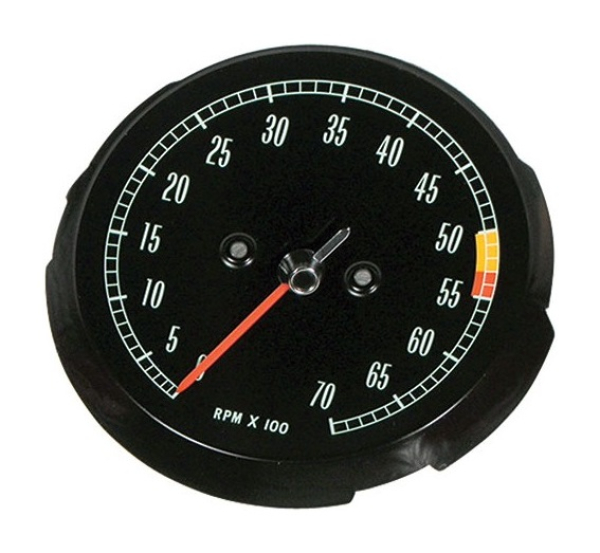 Tachometer for 1968 Chevrolet Corvette - 5300 RPM Red Line