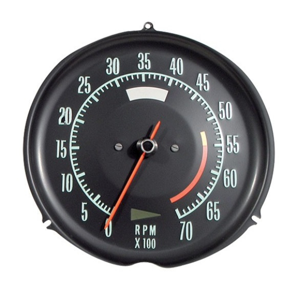 Tachometer for 1968 Chevrolet Corvette - 5600 RPM Red Line