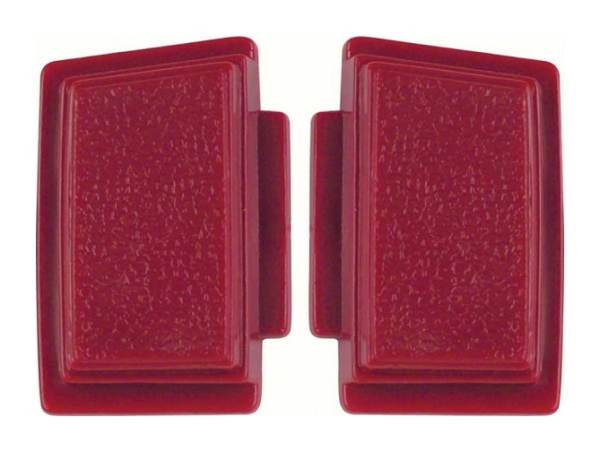 Steering Wheel Horn Buttons for 1969-70 Chevrolet Impala and Full Size Models - Red / Pair