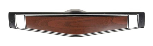 Steering Wheel Shroud for 1969-70 Chevrolet Impala / Full Size - Cherrywood / Silver Trim