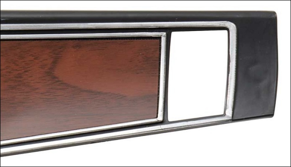 Lenkrad-Verkleidung für 1969-70 Chevrolet Impala / Full-Size - Cherrywood / Silber-Linierung