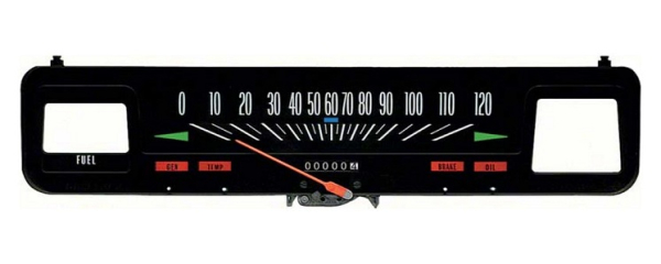 Speedometer -A- for 1969-74 Chevrolet Nova - Display in Miles