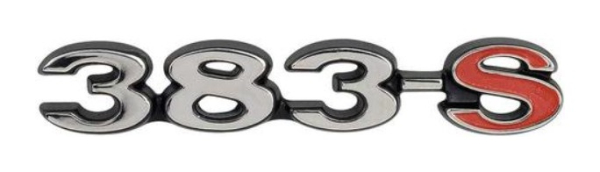Fender Emblems for 1969 Plymouth Barracuda - 383-S
